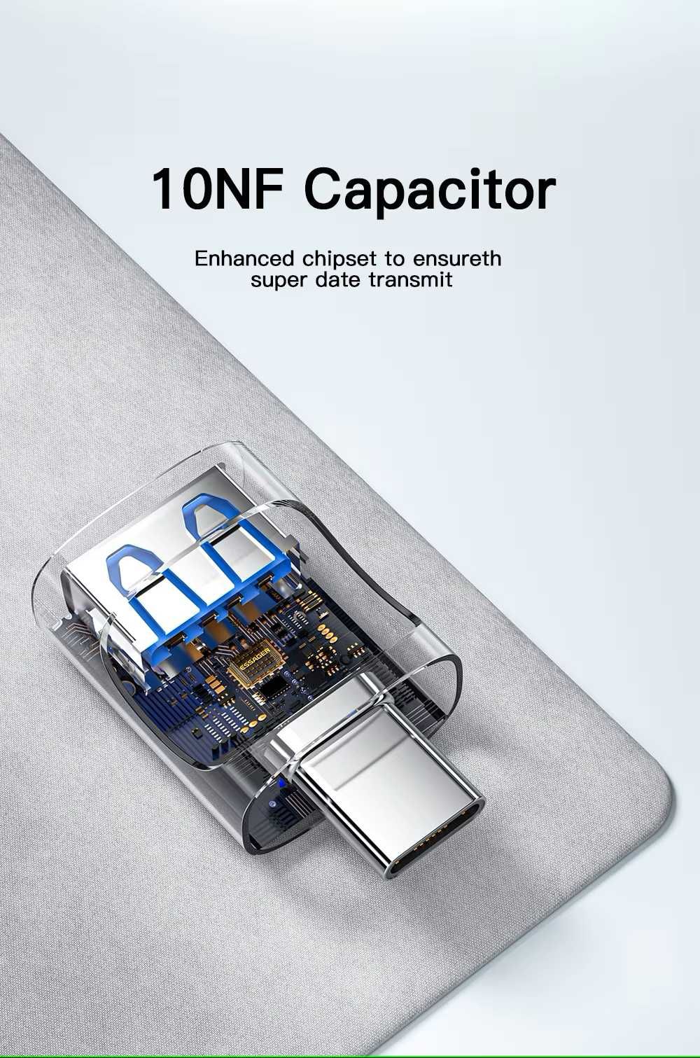 Essager adapter przejściówka OTG micro USB do USB-C 2.0 EZJMC-XL01