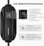 Mobilna stacja ładowania typu 2 11 KW 3 fazy zestaw adapterów  6-16 A