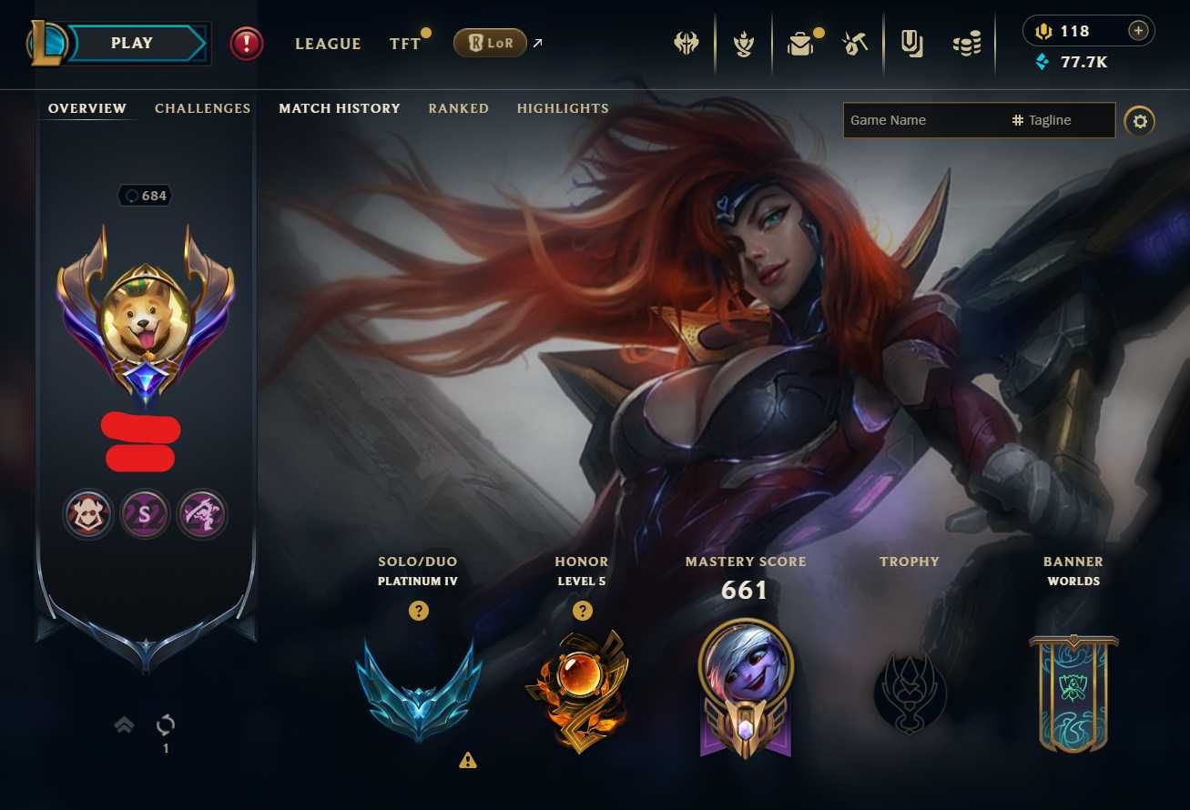 Продаю родной аккаунт League of Legends EUW