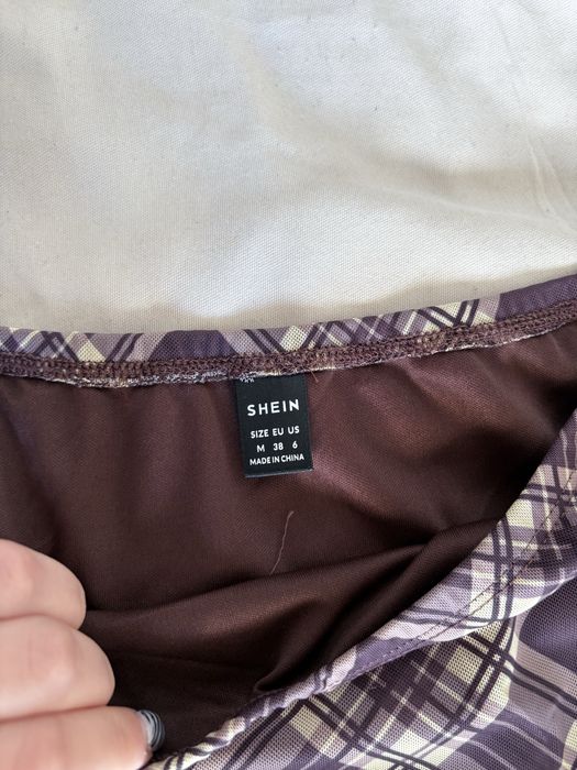 spódnica midi w kratę