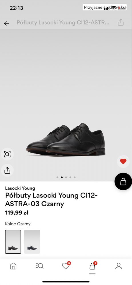 Eleganckie buty półbuty chłopięce Lasocki 35 skórzane