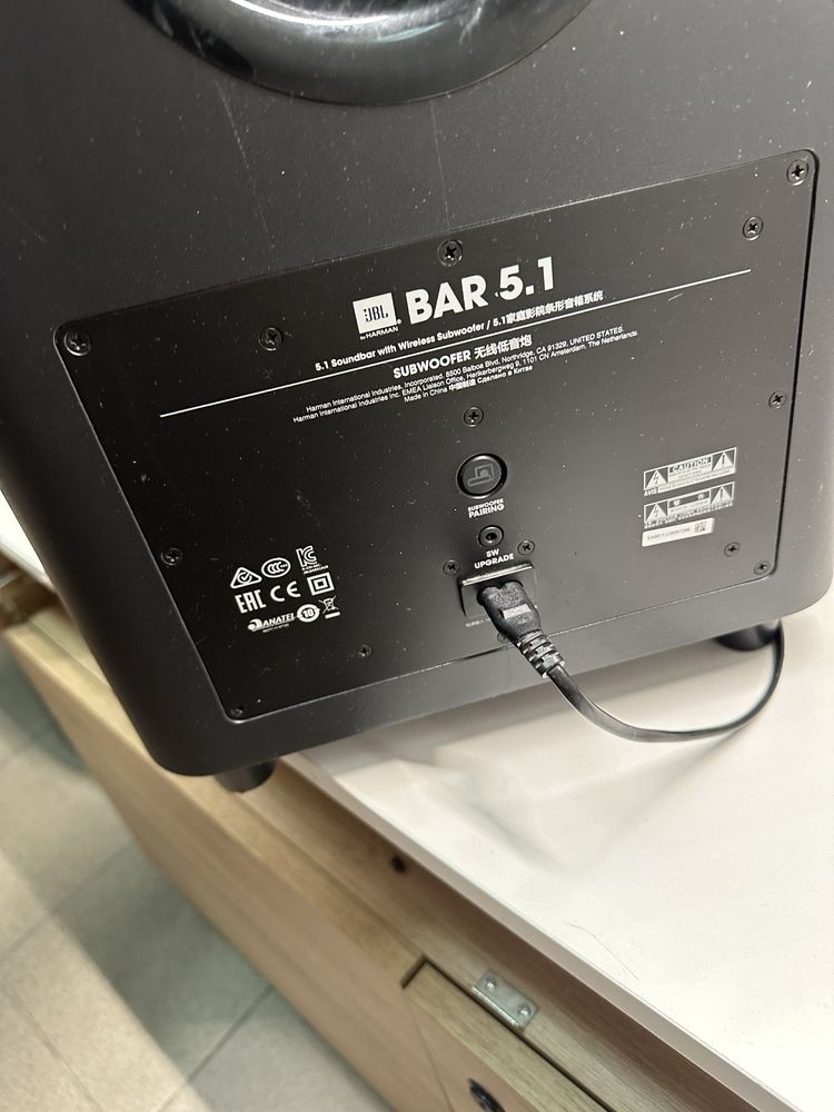 Soundbar JBL bar 5.1 listwa + sobwoofer pilot