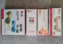 7 pares de óculos 3D LG + 2 pares de óculos Dual Play LG (Tudo novo)