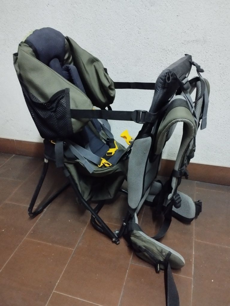 Mochila cadeira caminhada porta-bebe