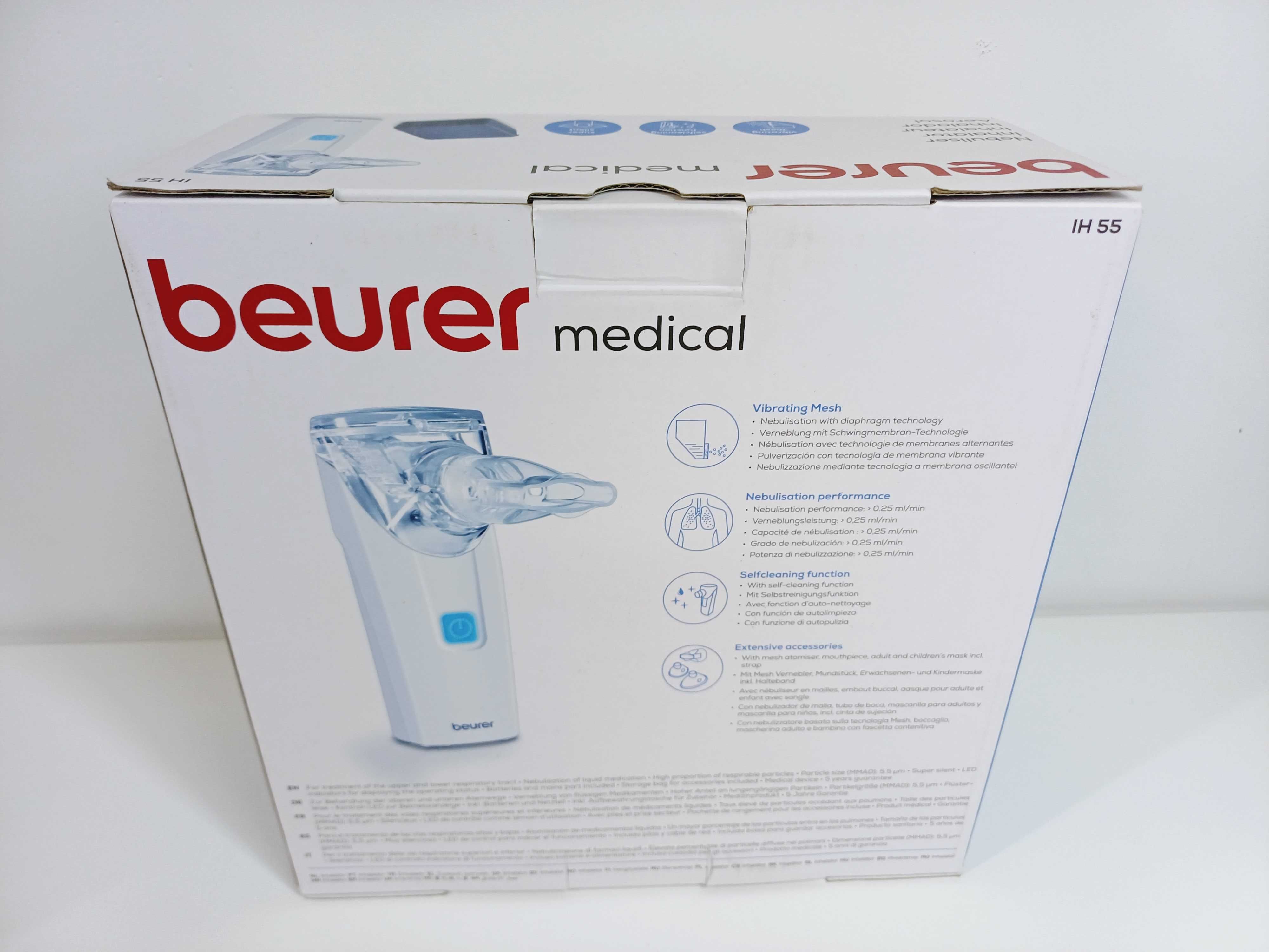 Beurer IH 55 - Inhalator ultradźwiękowy cicha i krótka inhalacja