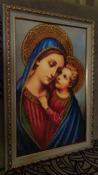 Готовая Икона " Мария и Иисус "
