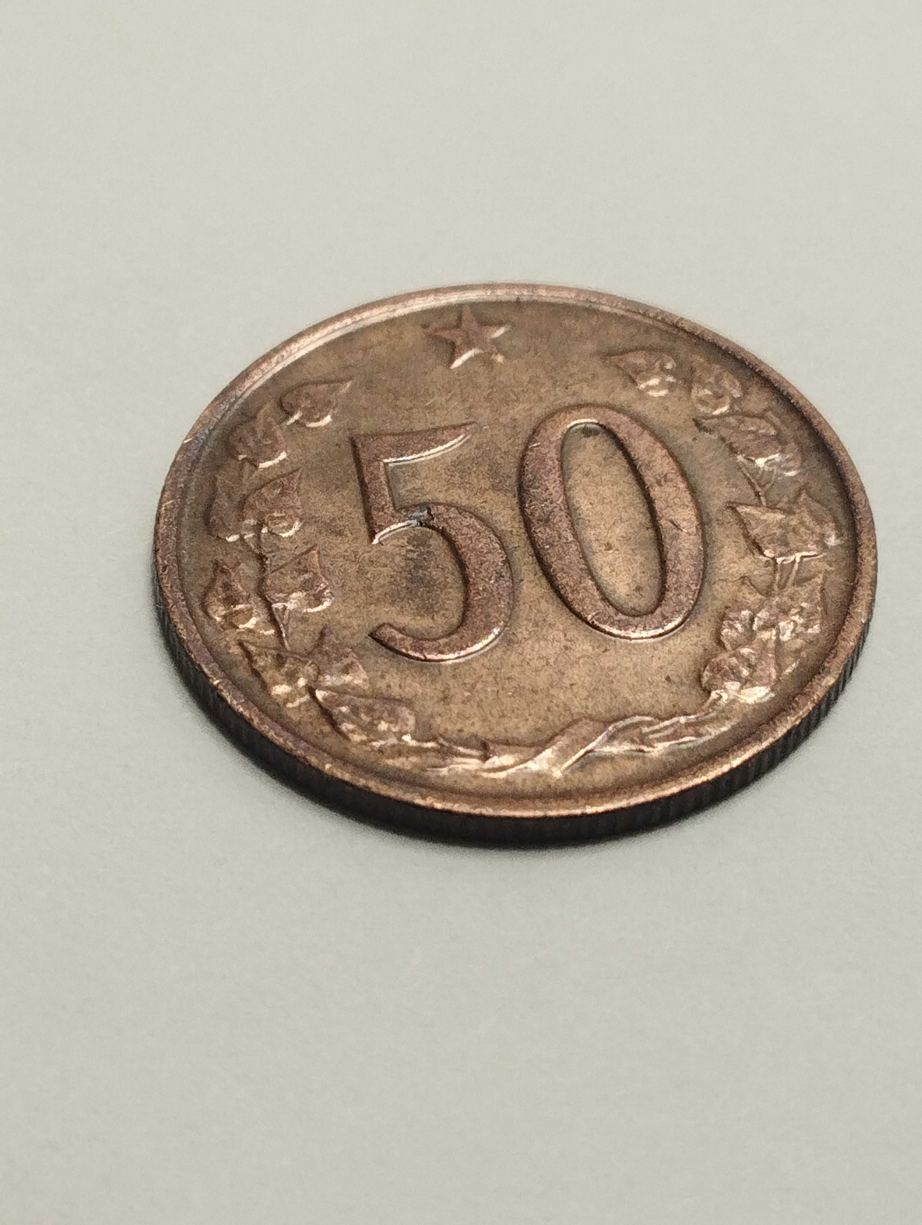 Sprzedam monetę Czechosłowacja 50 halerzy 1964r. stan bdb
