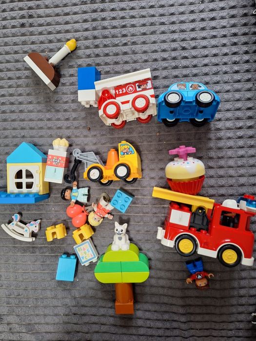 Duży zestaw lego duplo, lego duplo straż pożarna z sygnałem dźwiękowym