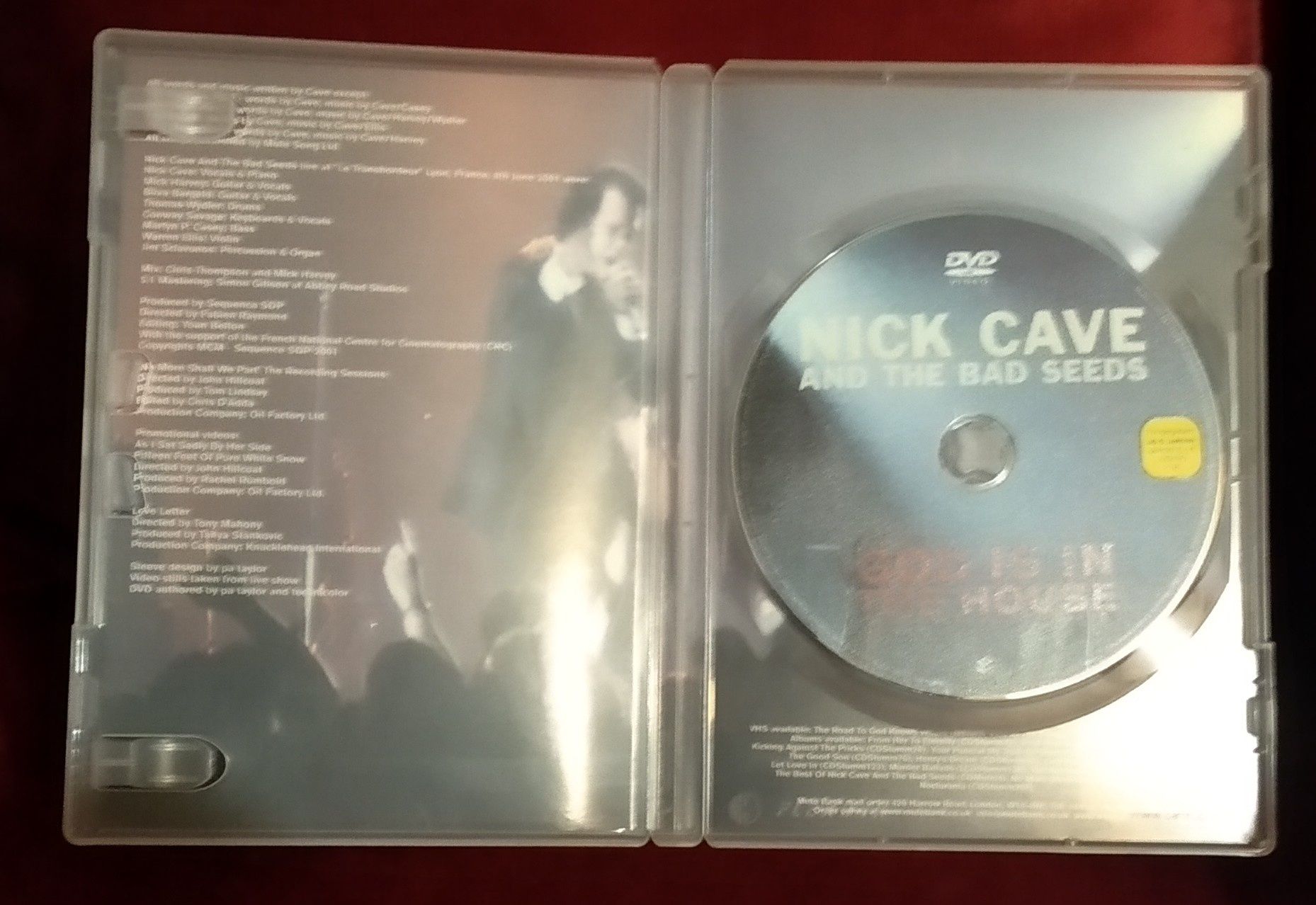 Nick Cave & The Bad Seeds "God is in the House- Live in Lyon 2001"RARO