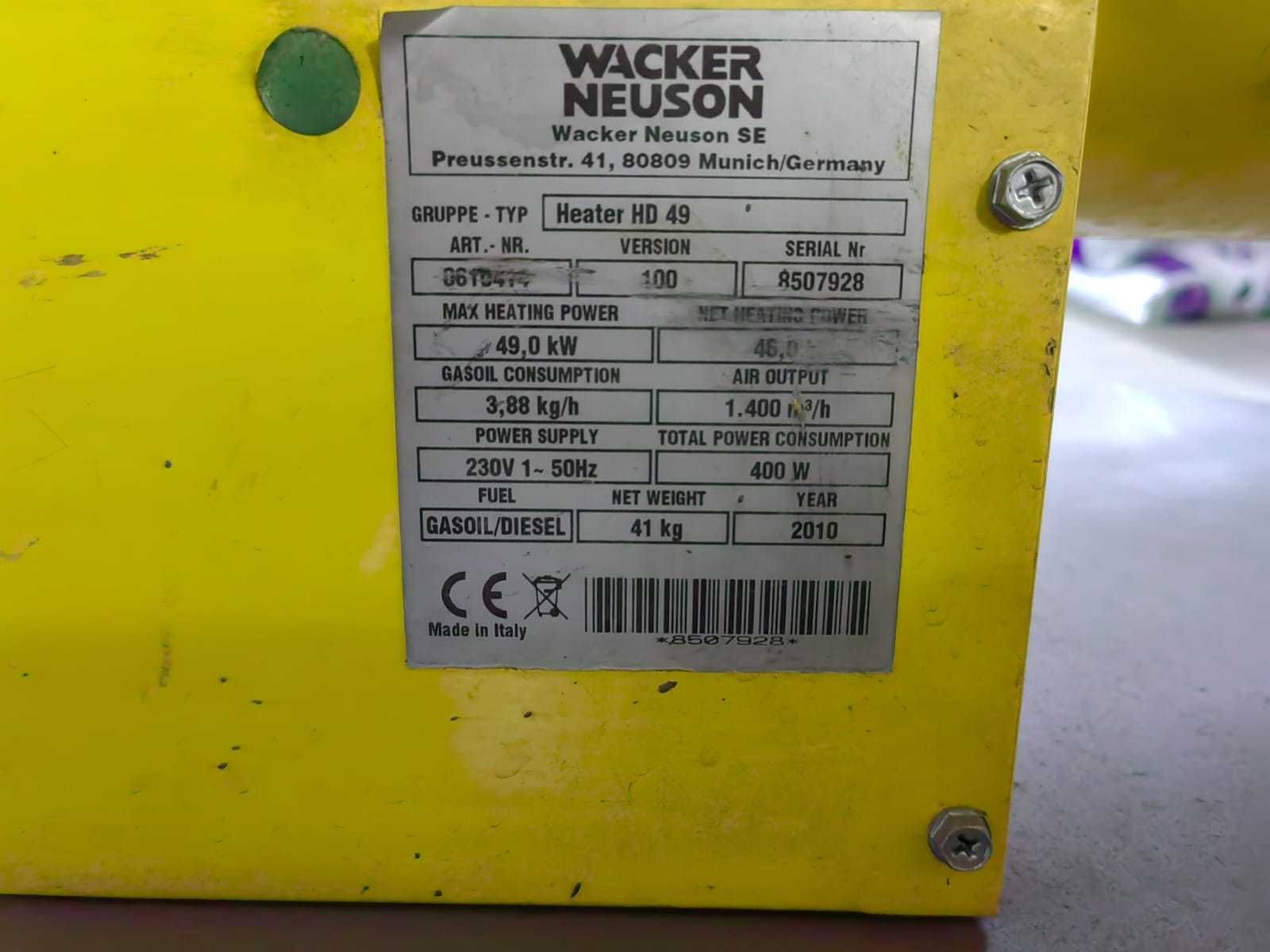 Nagrzewnice Wacker HD45,HD49, Master B 230-Pakiet 25 sztuk
