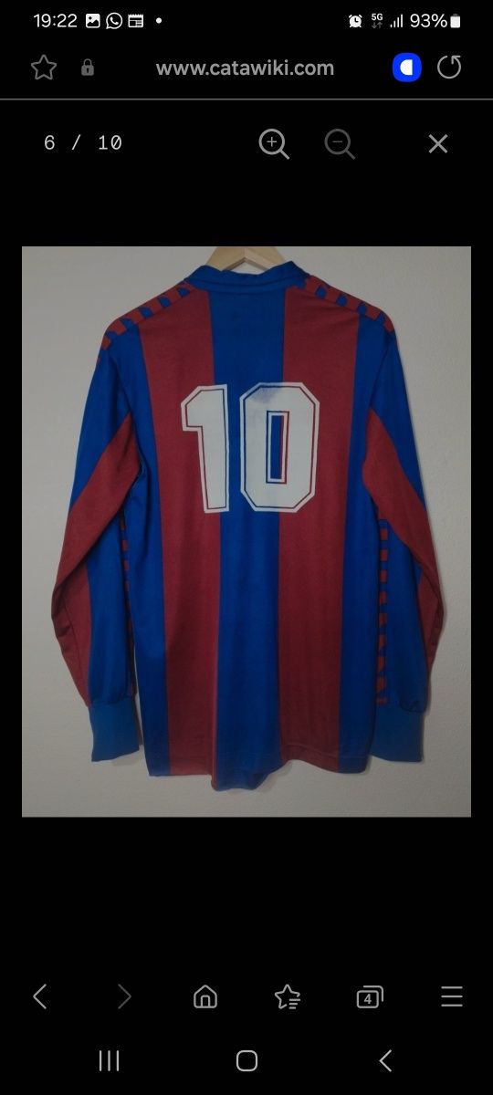 Camisola de jogo do quini do barcelona   artilheiro do campeonato.