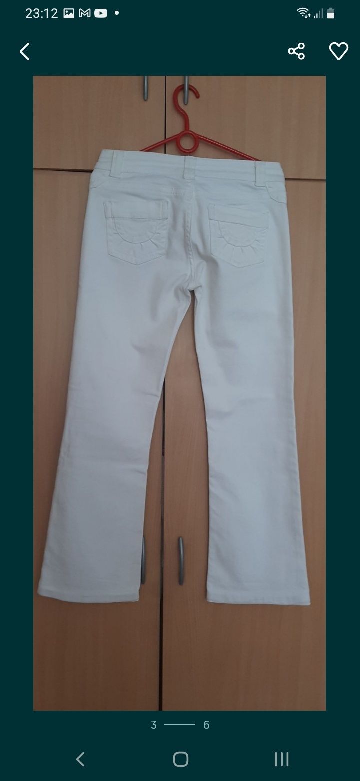 Białe spodnie jeans S/M ( Wear 10 S )