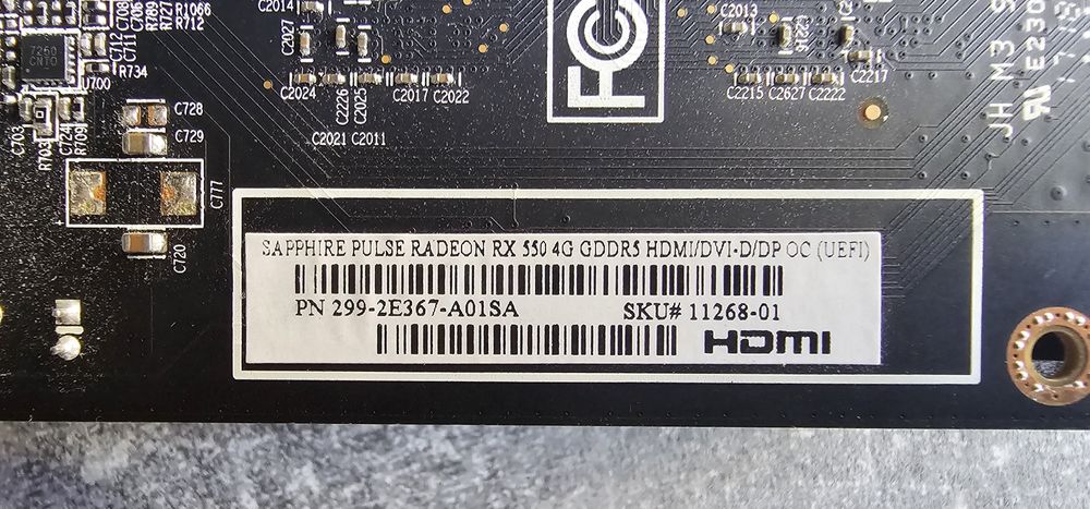 Відеокарта Sapphire AMD Radion RX 550 4 Gb Pulse