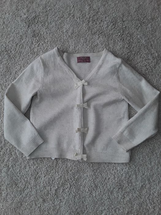 Mango kids beżowy sweterek 110