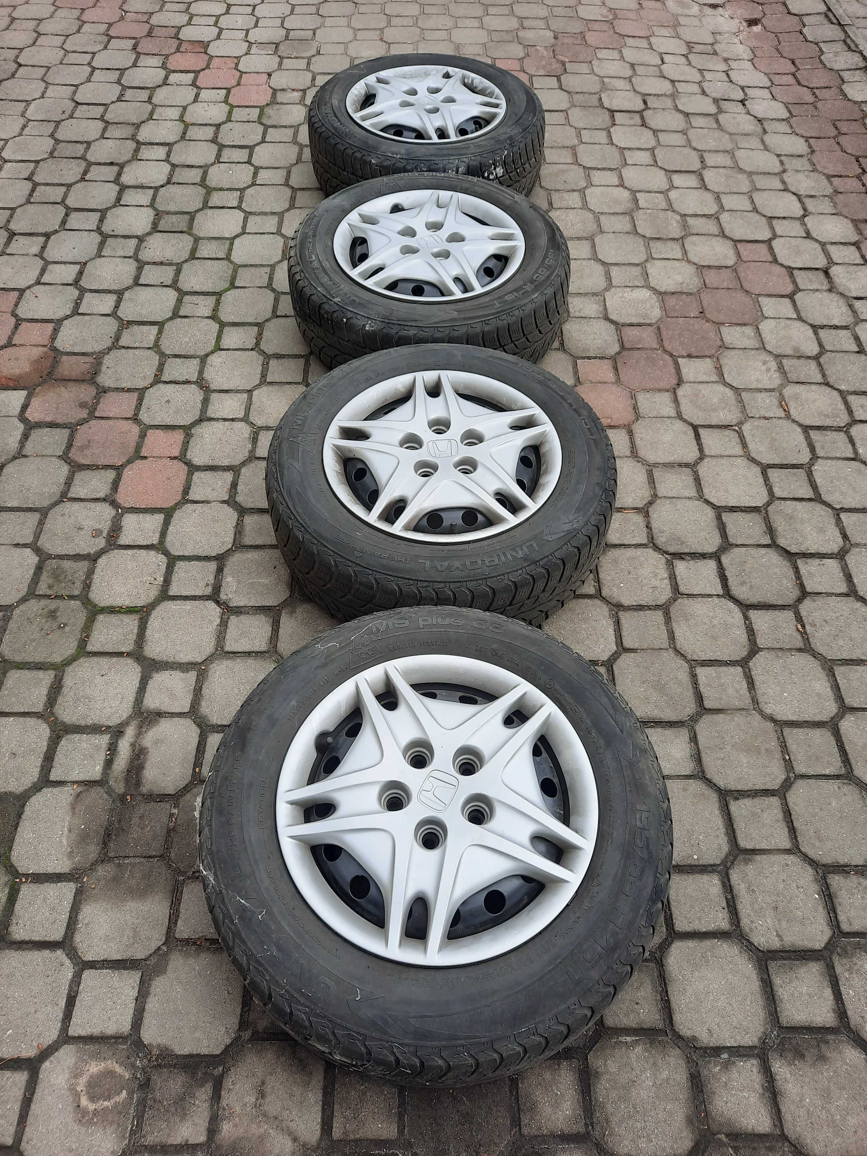 Felgi stalowe Honda koła komplet 15 5x114,3 oryginalne kołpaki gratis