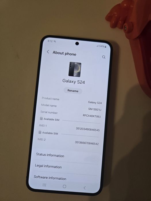 Samsung s24 на 128 новий