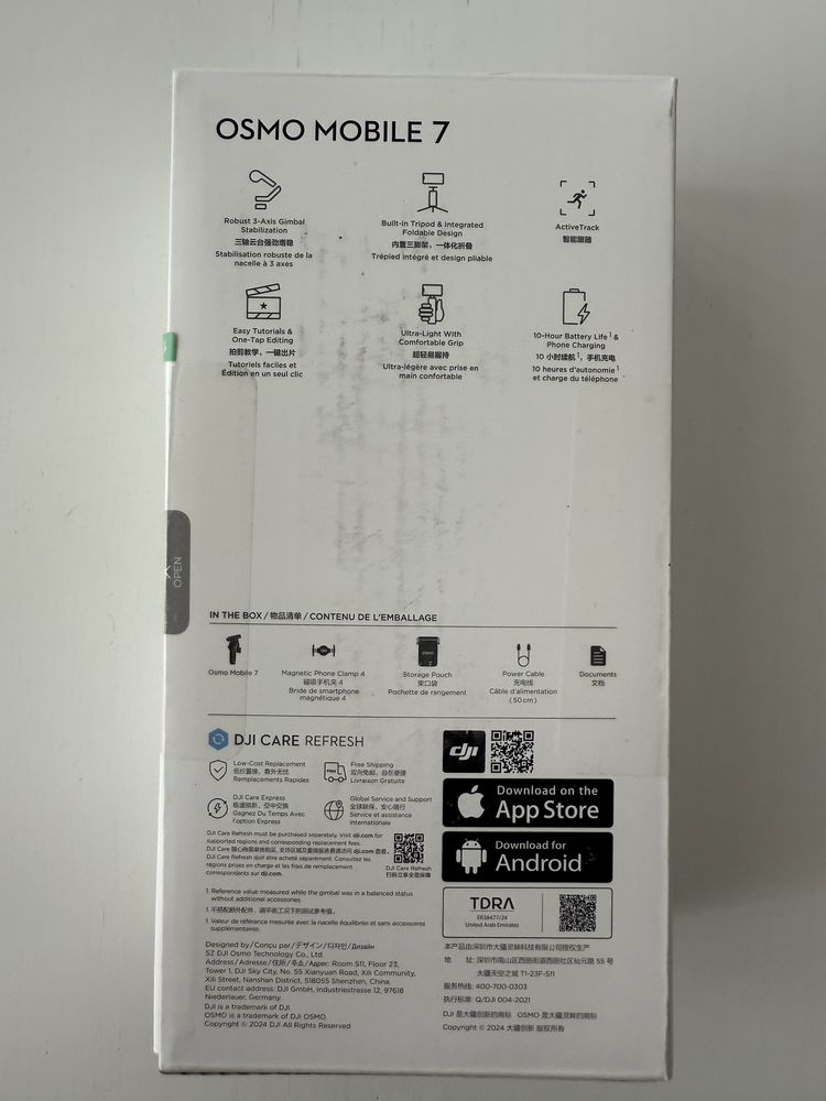 DJI Osmo Mobile 7 – 3-osiowy stabilizator gimbal do smartfona