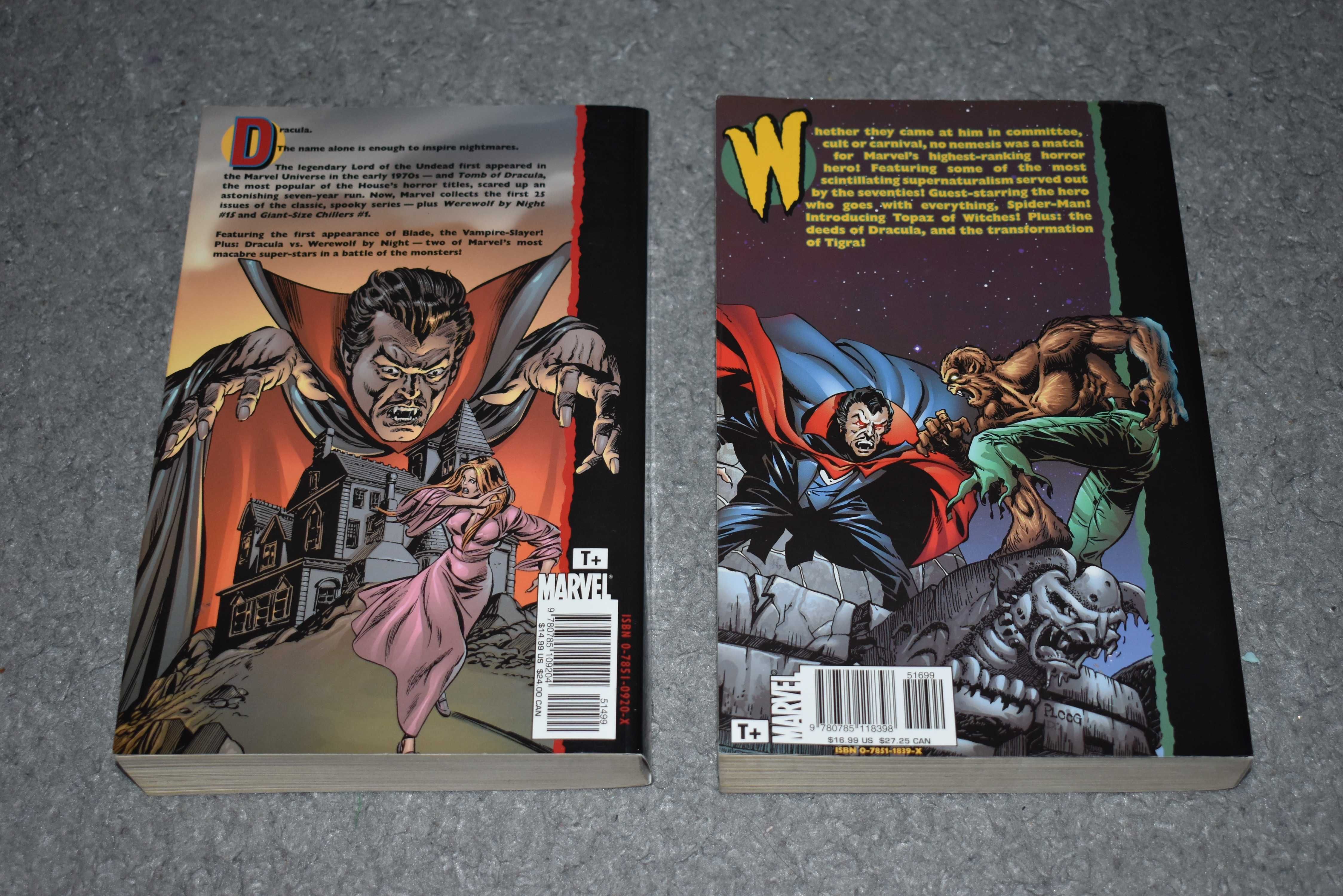 Komiks Essential Tomb Of Dracula Werewolf By Night vol 1 horror 2szt