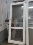 Okno drewniane 88x208 białe nowe