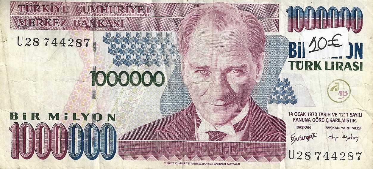 Notas antigas - Turquia