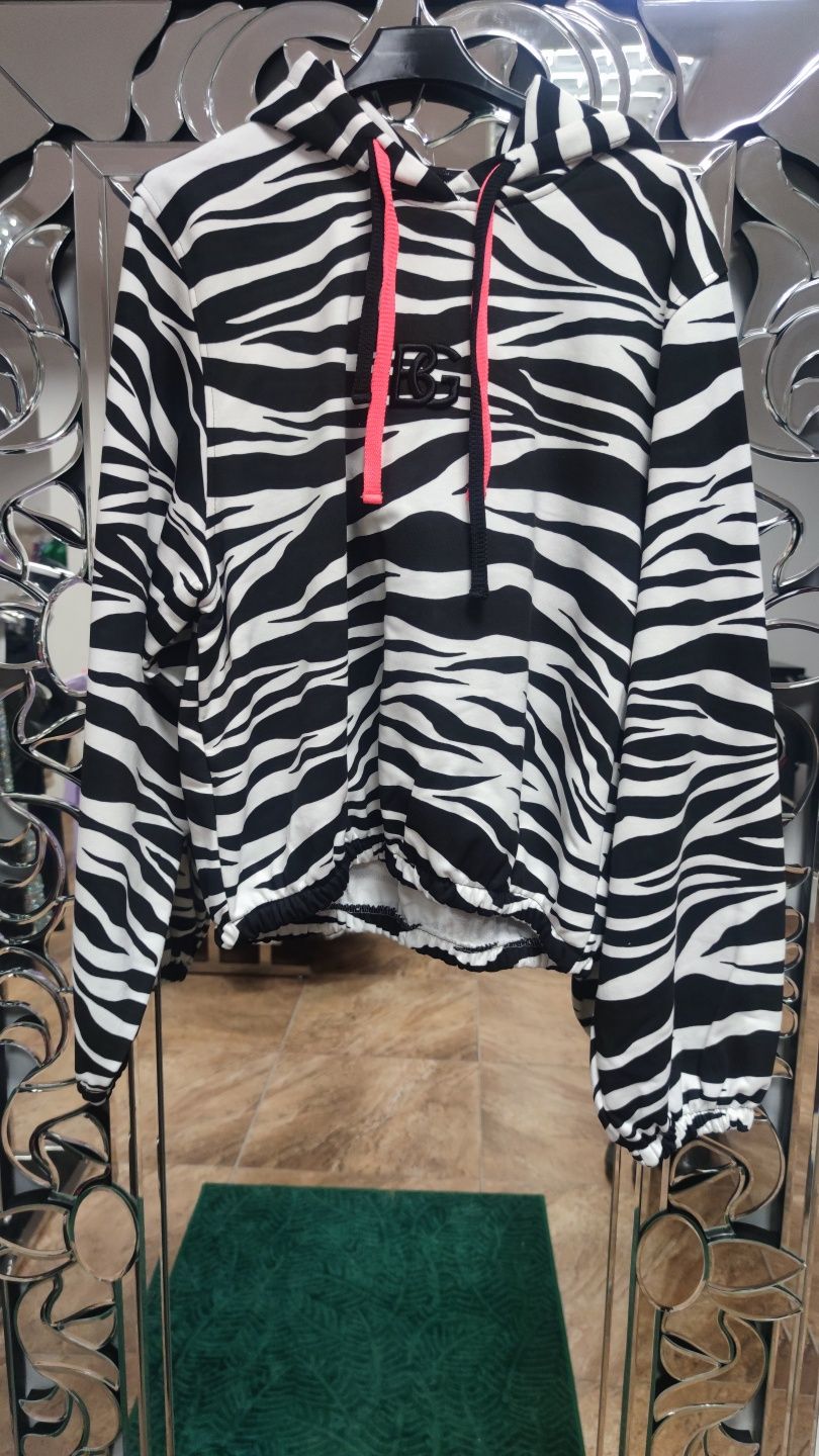 Komplet bluza + spodnie dresowe zebra roz. S,M,L