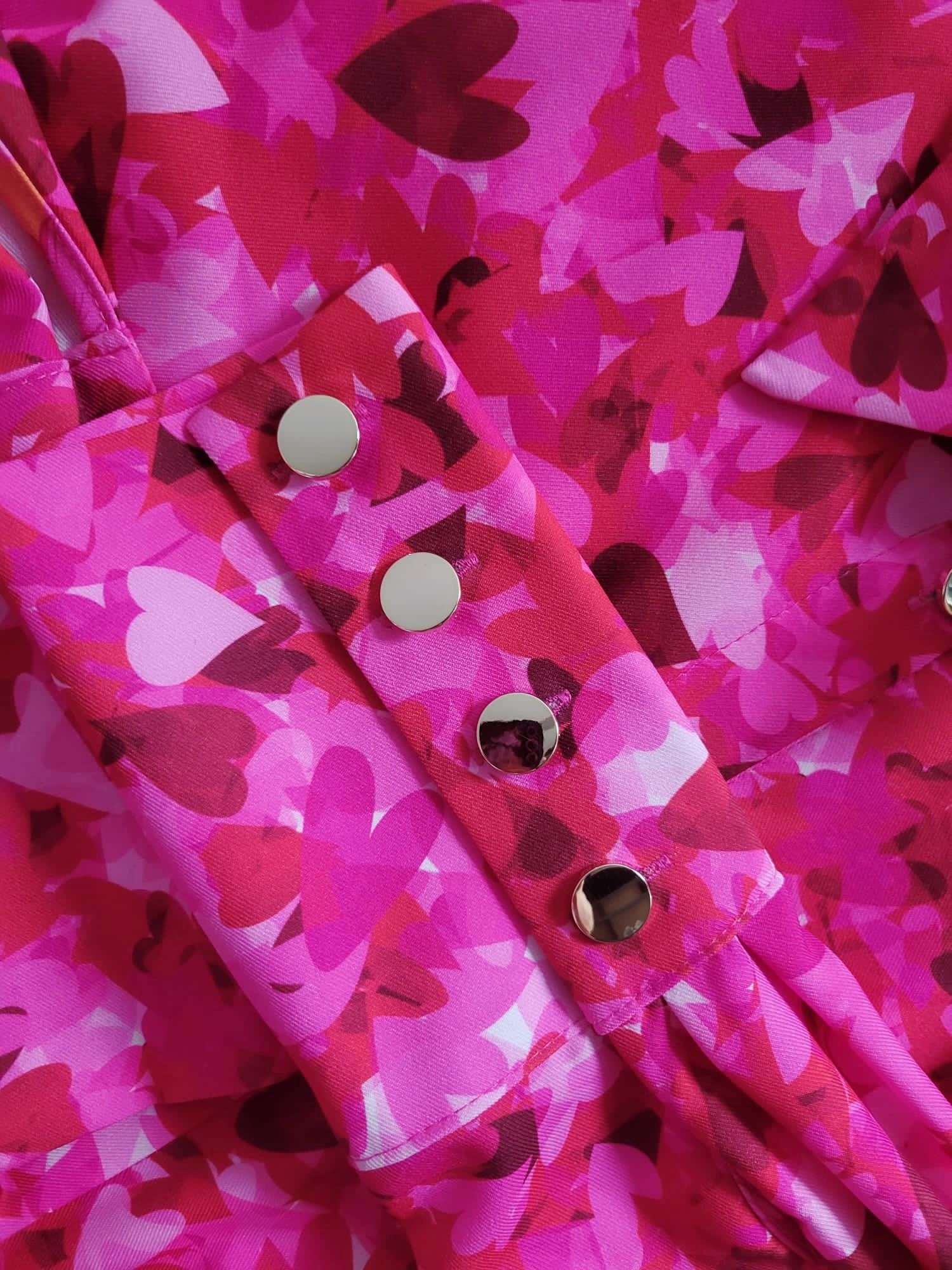 Koszula Marina serca różowa