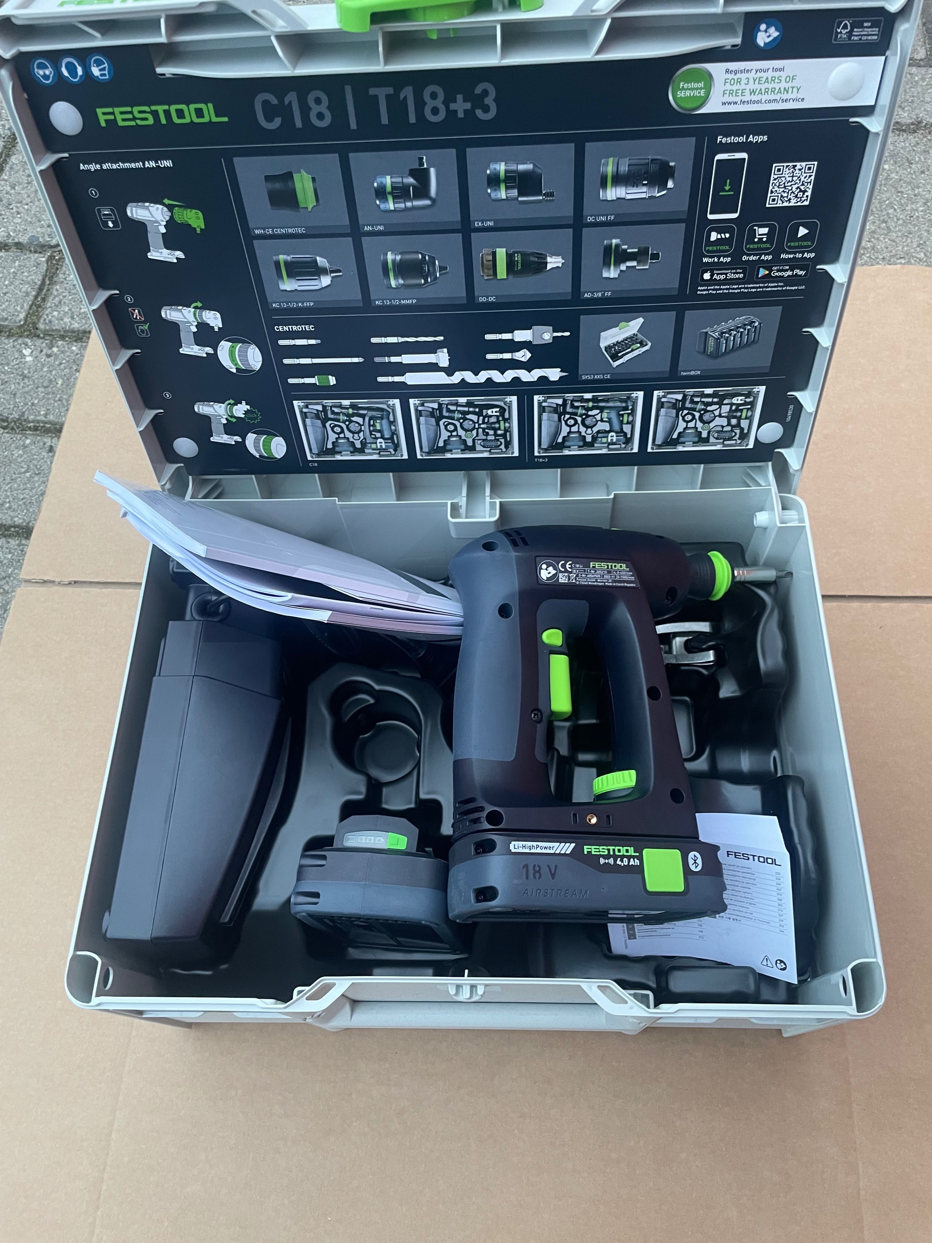 Festool C18 wkrętarka, zakrętarka