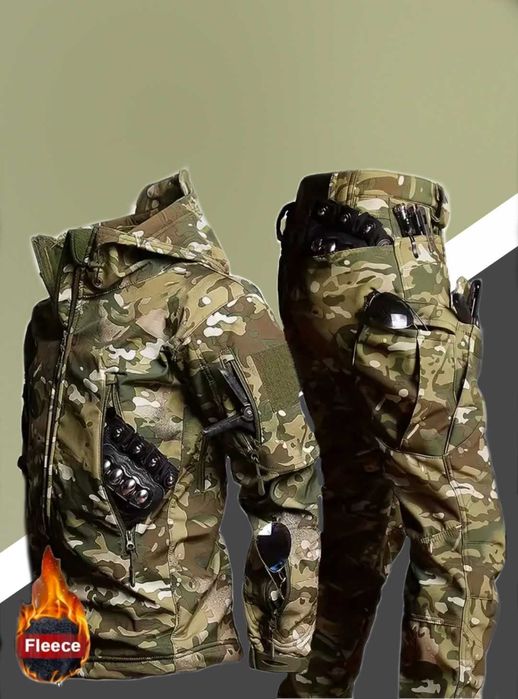 Утеплений тактичний костюм Softshell ,тактический костюм Софтшел