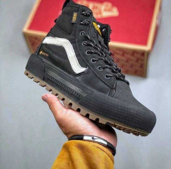 (БЕЗ ПЕРЕДОПЛАТИ)Vans SK8 Gore-Tex Black Yellow Ванси СК8 Гортекс