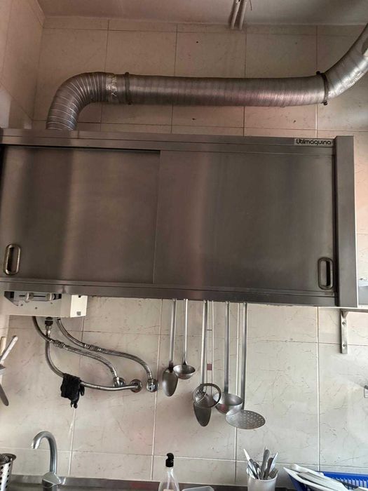 Armário superior INOX resturante hotelaria