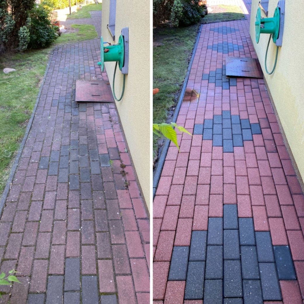 Mycie czyszczenie elewacji, kostki brukowej,dachów,ogrodzeń, tarasów i