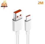 Przewód ładowarki Xiaomi 2m do 120W 6A Mi Turbo Charge. biały