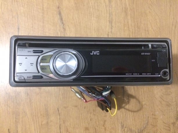 Radio samochodowe JVC KD-R402 z wejściem USB, AUX