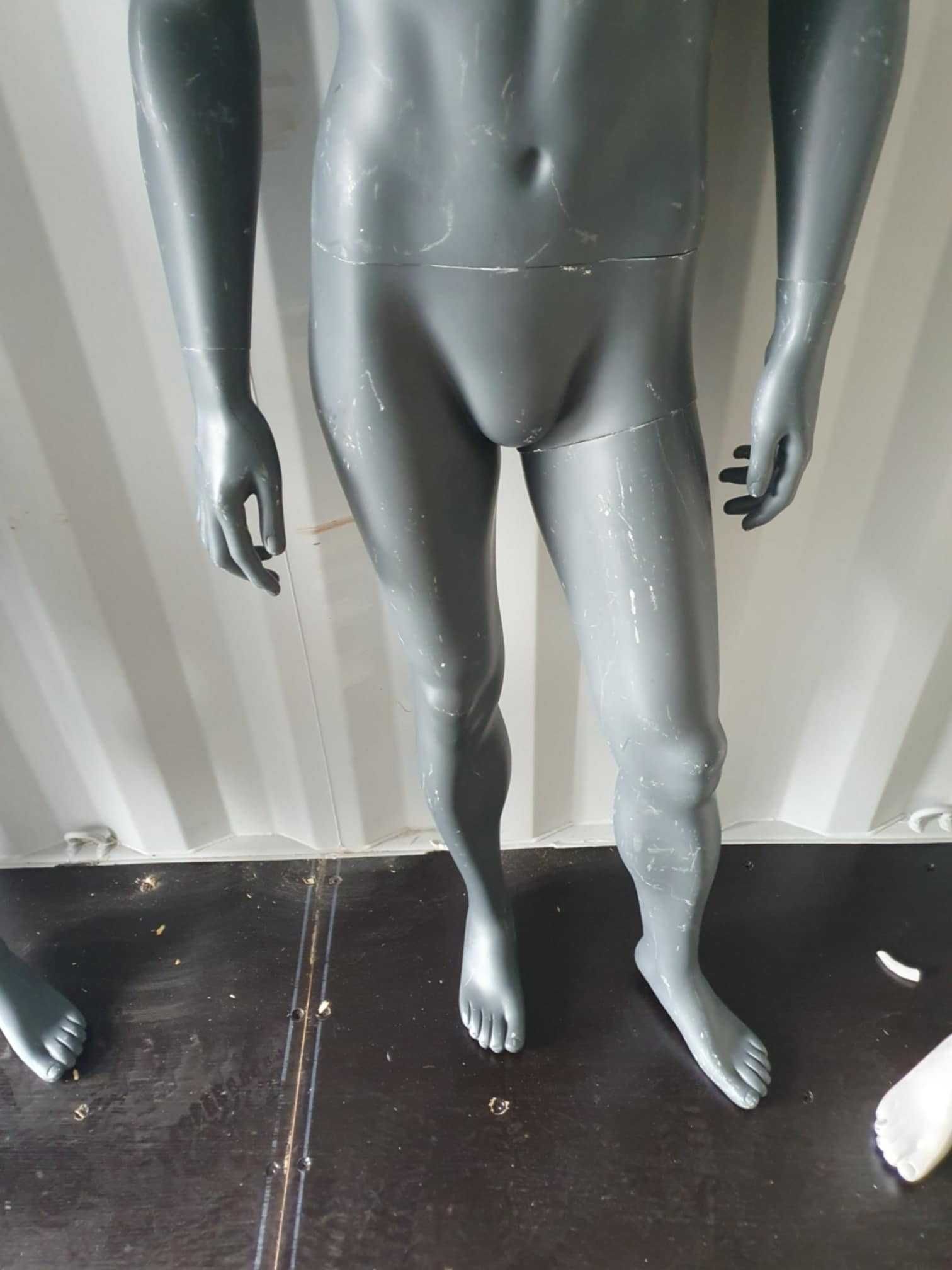 Uzywany Manekin Meski Szary 180 cm wysokosc w pelni sprawny