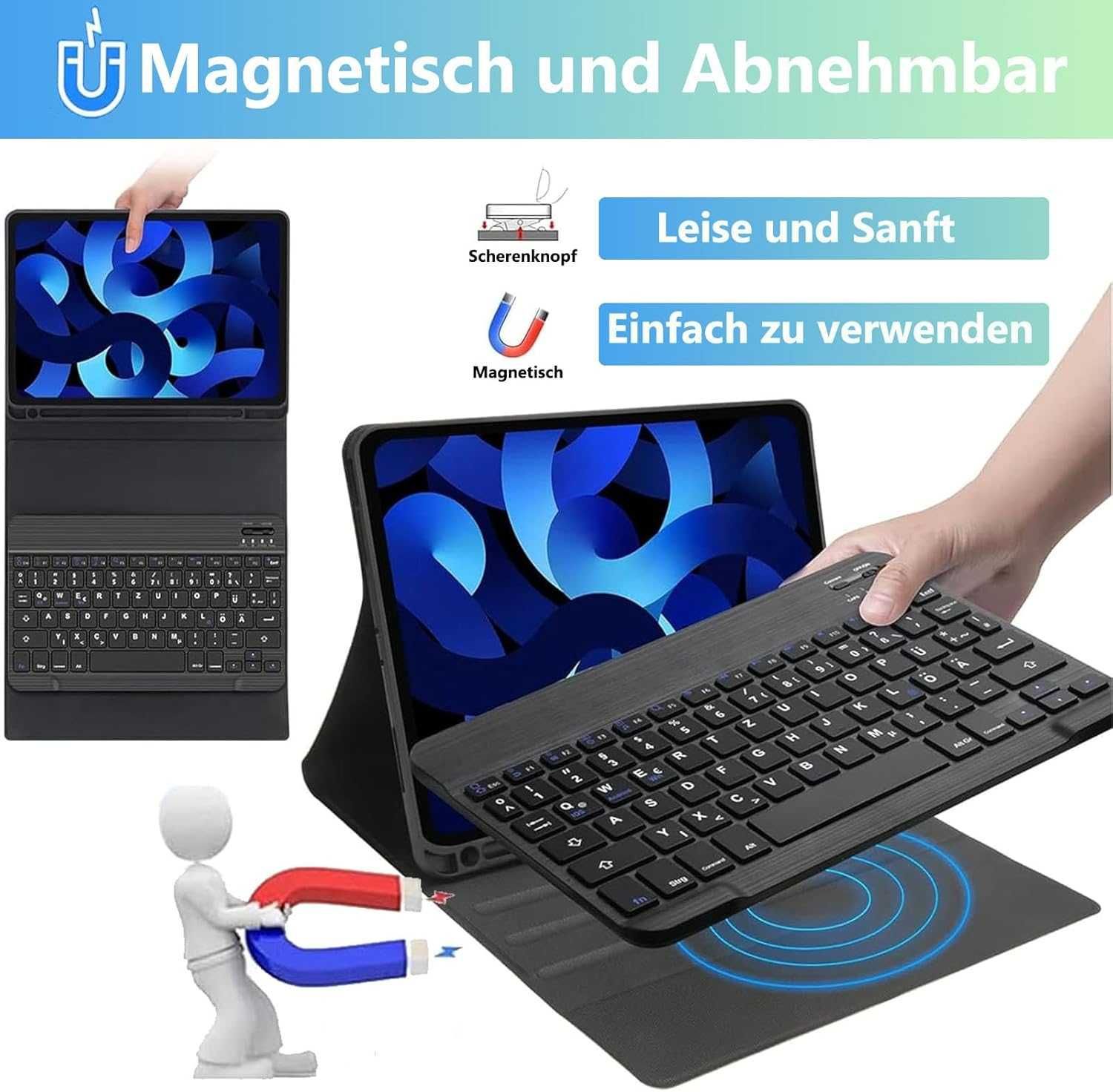 AVNICUD Etui na klawiaturę do iPad Air 5 / 4 / iPad Pro 11 cali