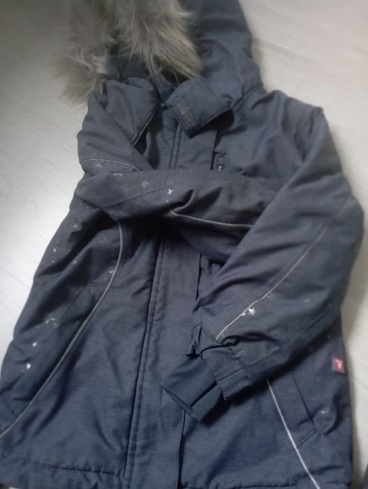 Spodnie ocieplane kurtka zimowa narciarska Primaloft rękawiczki kozaki