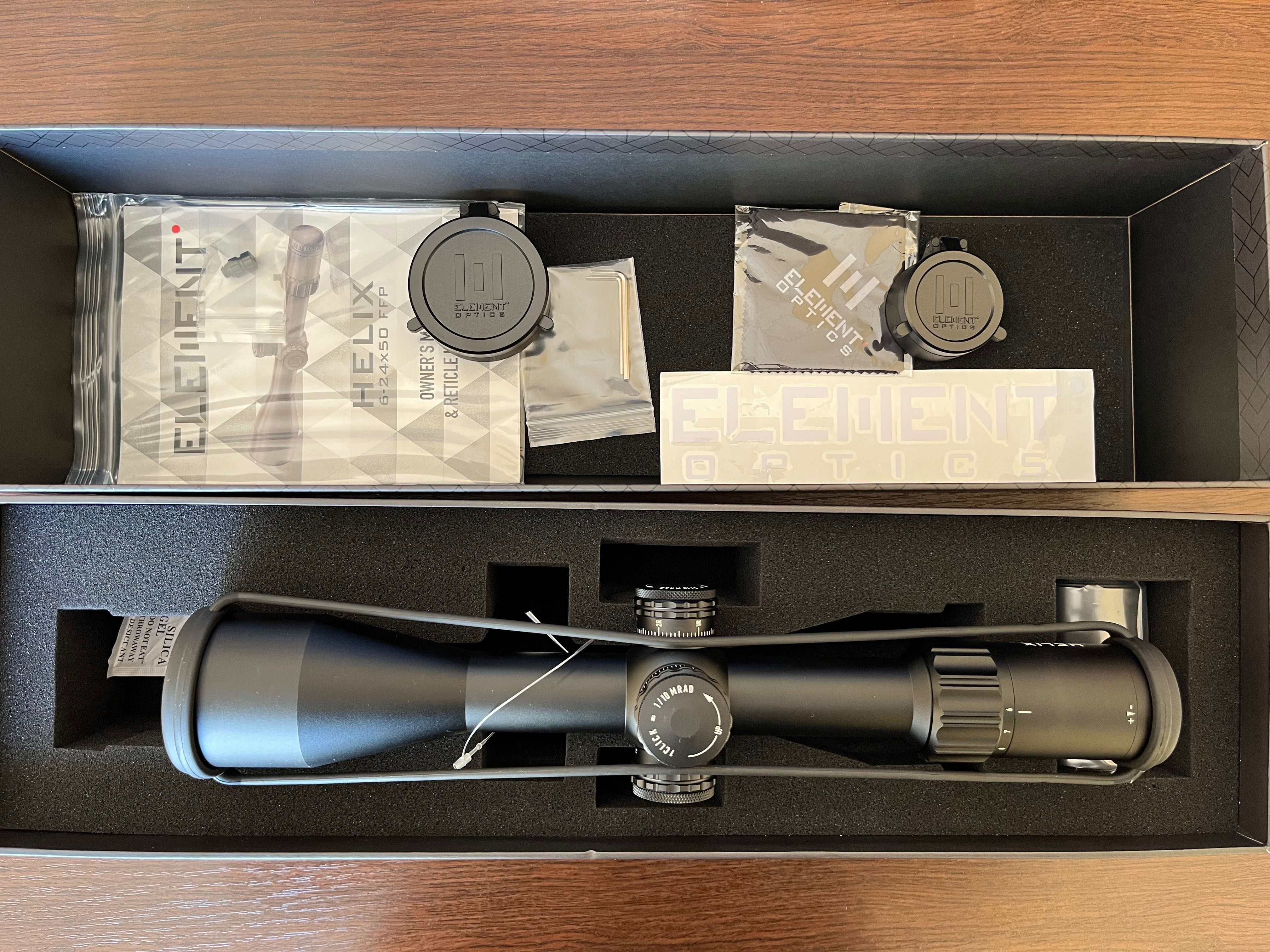 Оптичний приціл оптический прицел Element Optics HELIX 6-24X50 FFP