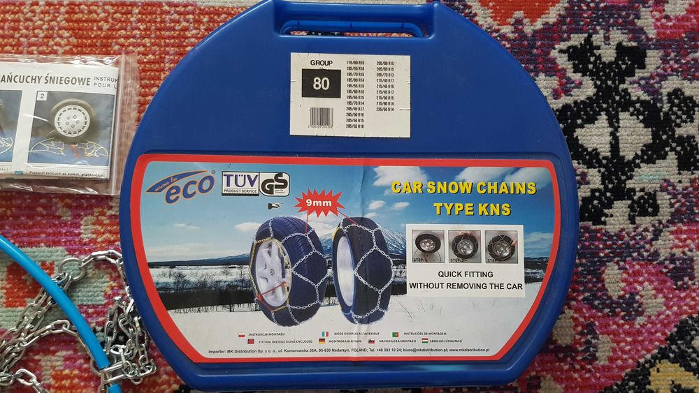 Łańcuchy śniegowe 195x65