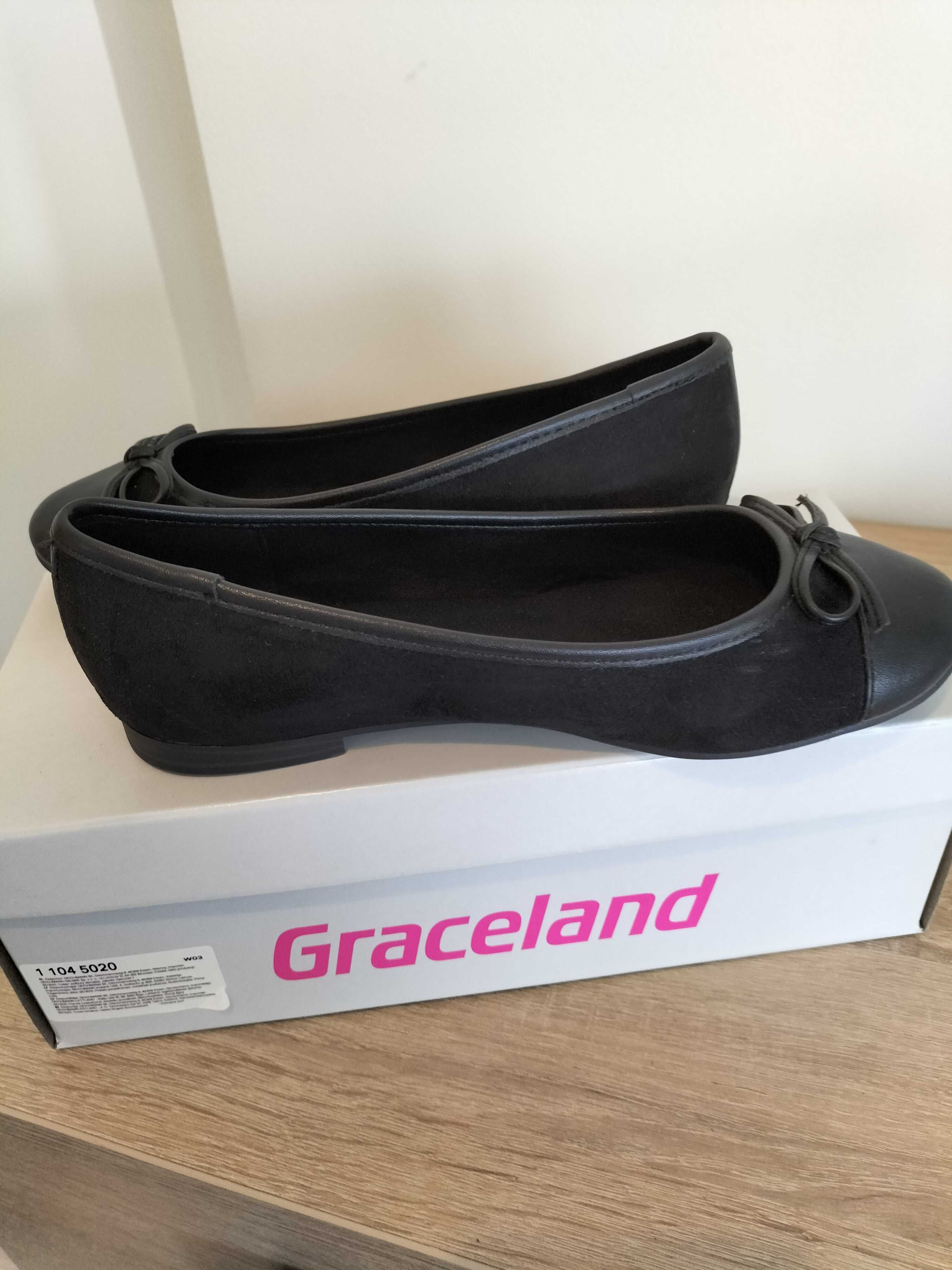 Czarne baleriny Deichmann 36