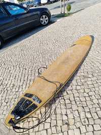 Longboard 9.0 firewire em bambu + saco oneil + fino fcs + shop novofcs