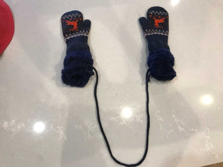 детские зимние варежки