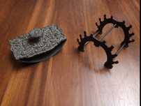 Porta-canetas e mata-borrão antigos
