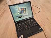 Laptop IBM ThinkPad T42 Windows 98 Retro komputer