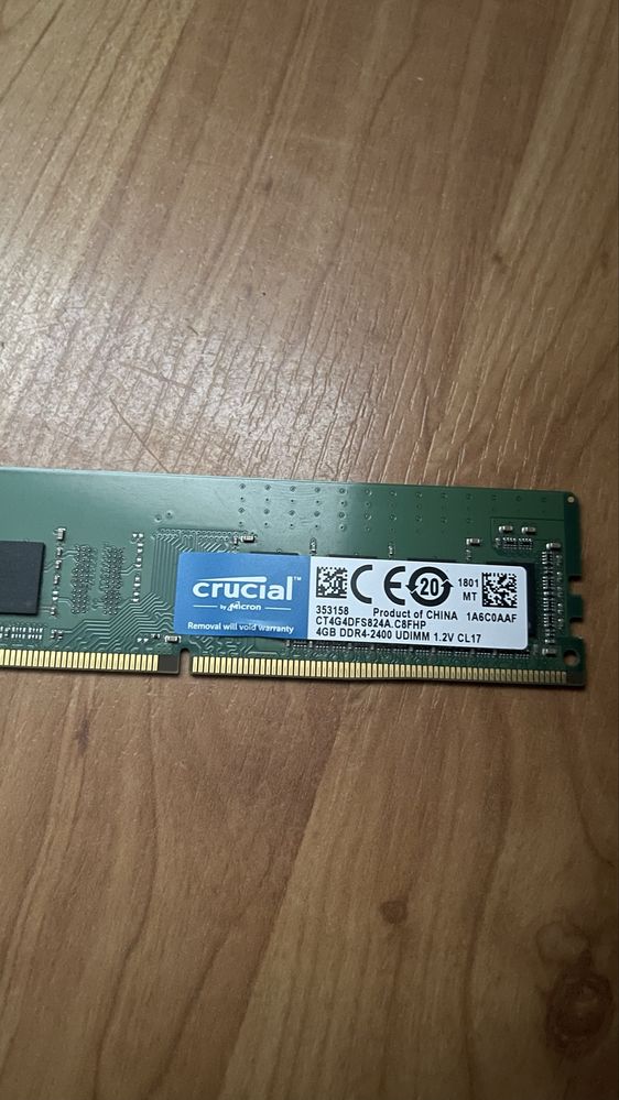 Cruical 8GB (4x2) 2400mhz RAM Оперативна памʼять Оперативная память