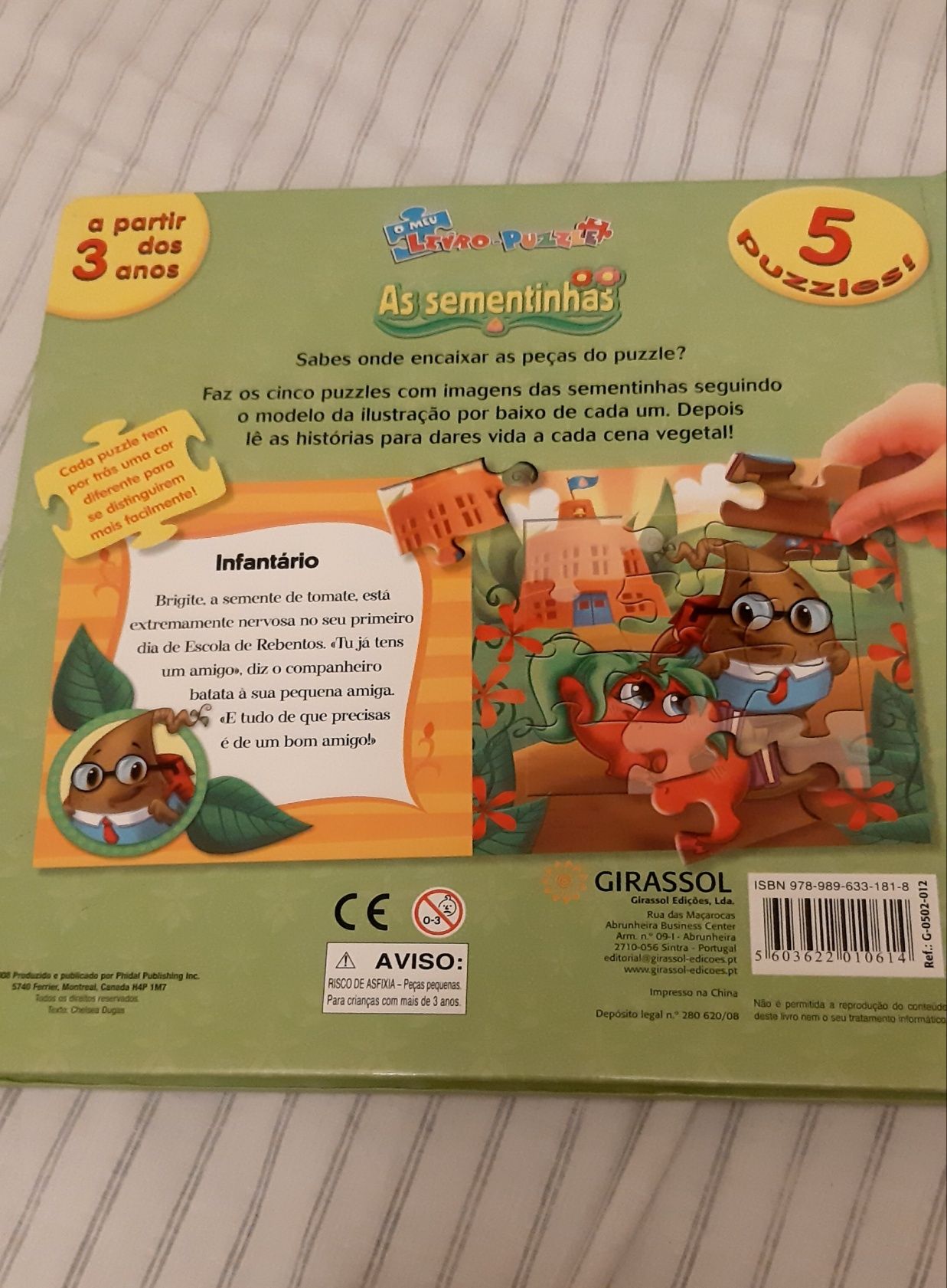 Livro infantil c/ puzzles