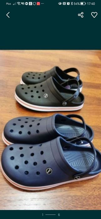 Klapki Męskie Typu Kroksy Lekkie Wygodne Granat Rozmiar 42