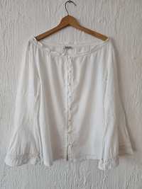 Biała romantyczna koszula 
Skład bawełna 100%
Rozmiar wg mnie