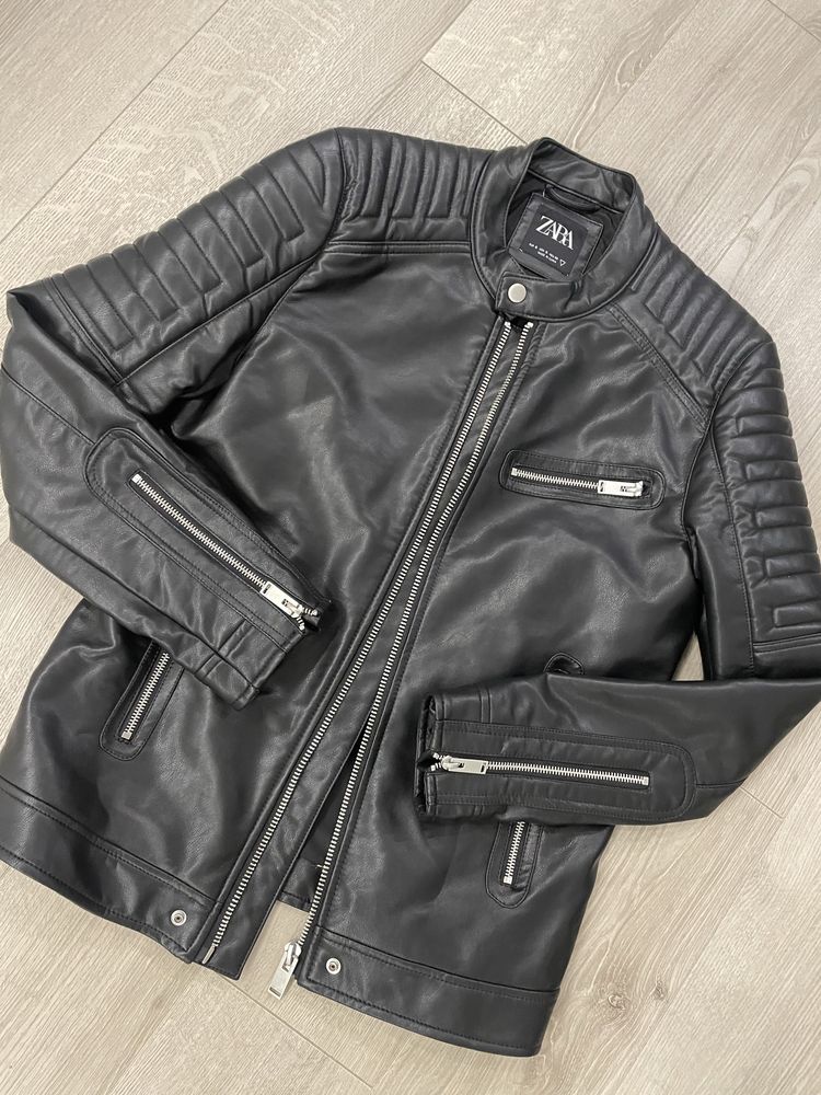 Куртка Zara, курточка, шкіряна куртка, кожанная куртка Zara