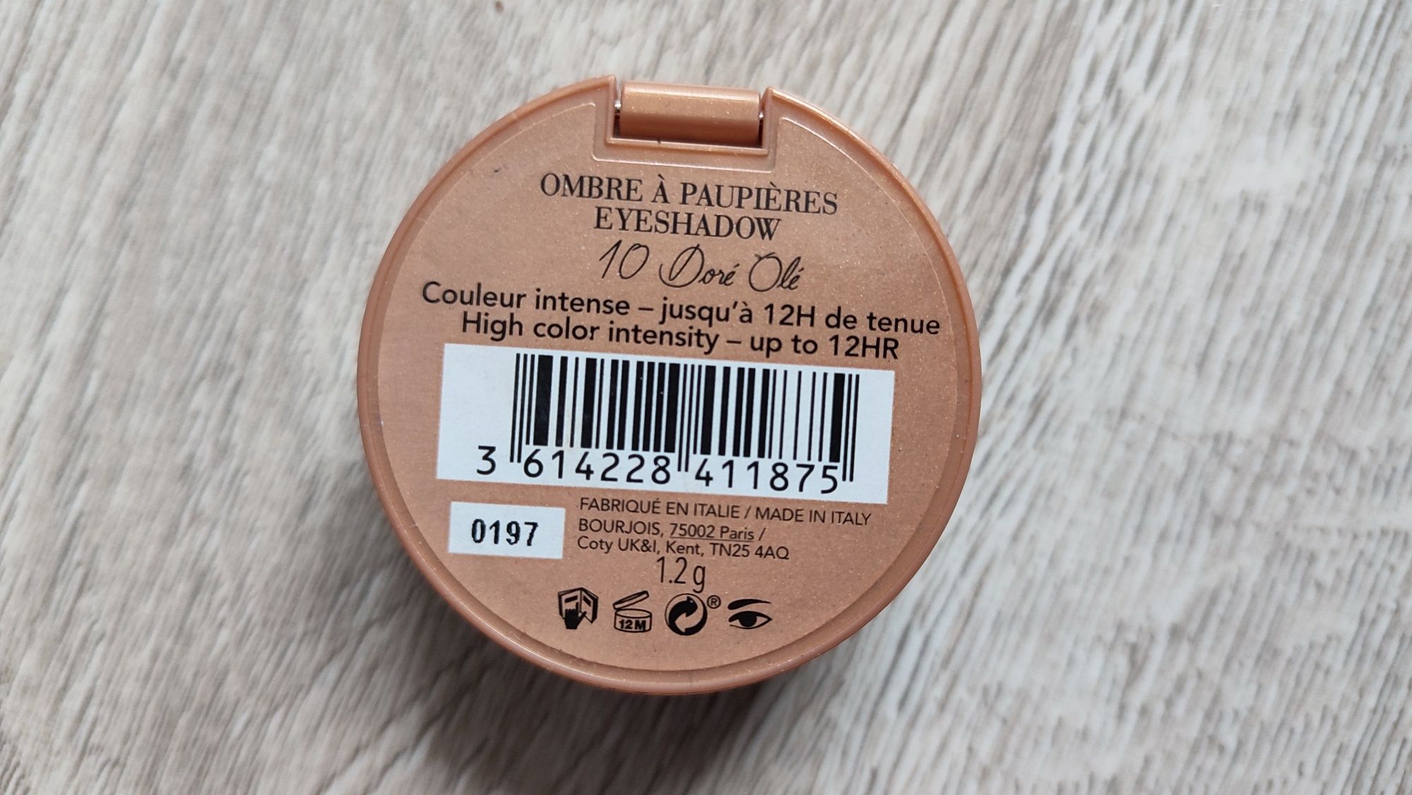 Cień do powiek Bourjois Ombre 10 Dore Oli