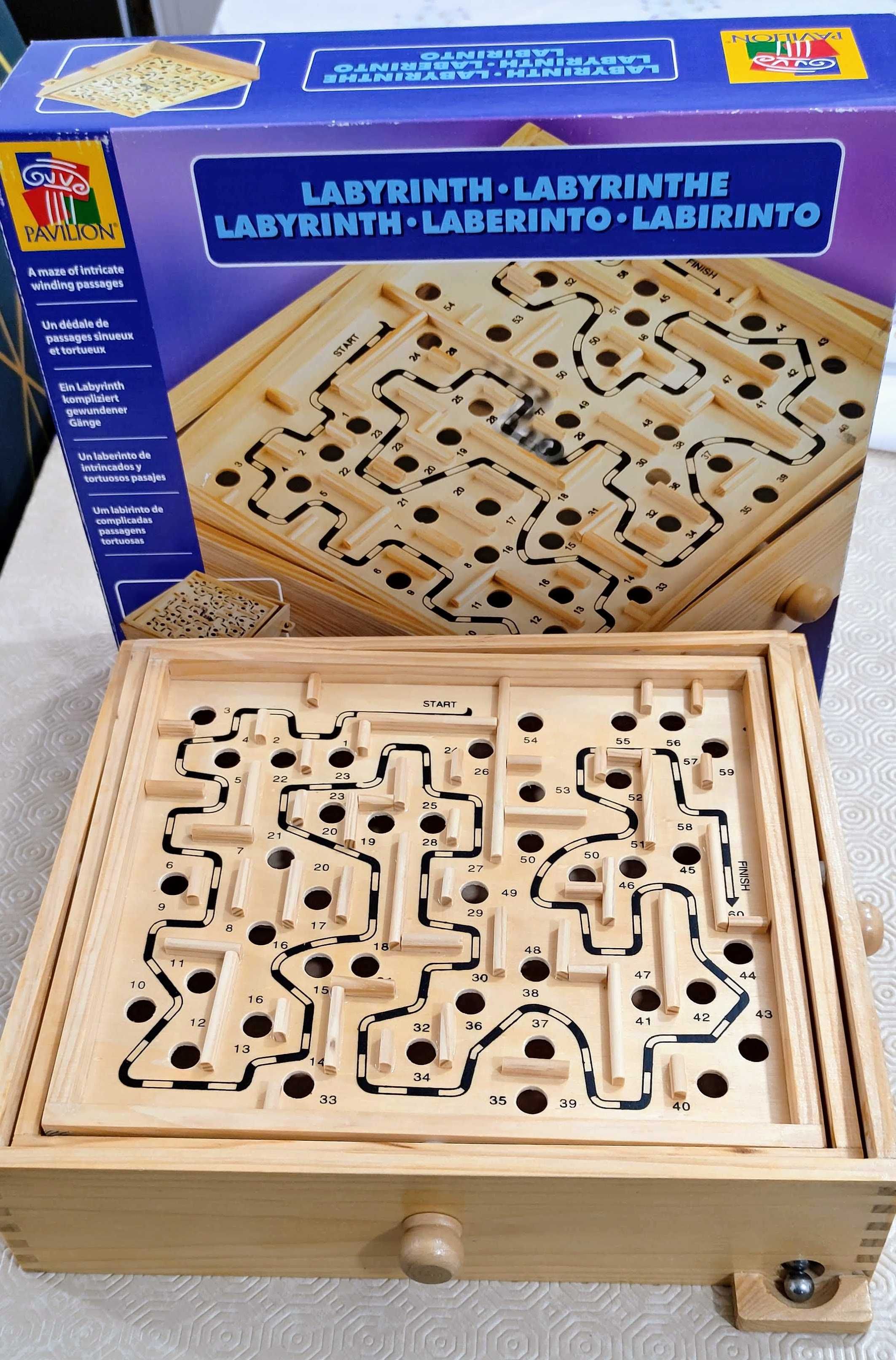 Jogo Labirinto em Madeira